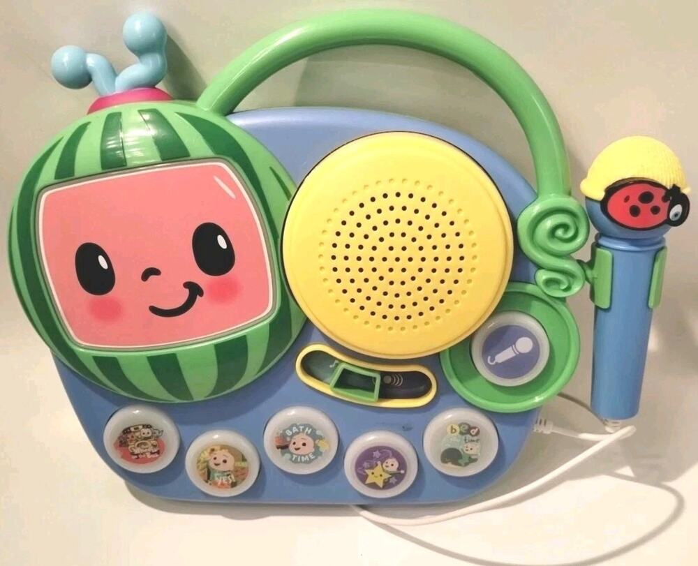 Cocomelon My First Sing- Along Boombox with Microphone Baby Toy - Tested Works!